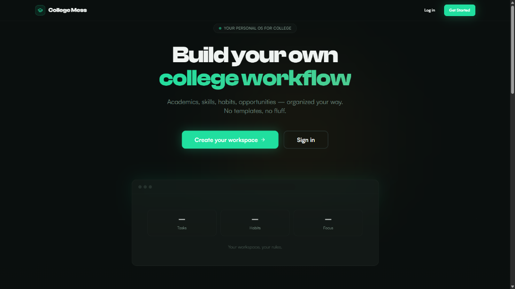 CollegeMess project preview